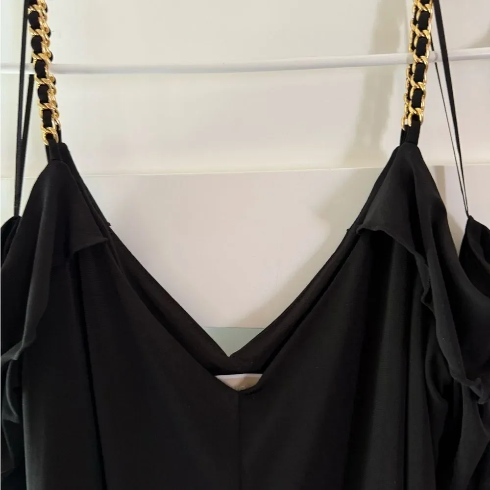 Elegant Black Off-Shoulder Dress
